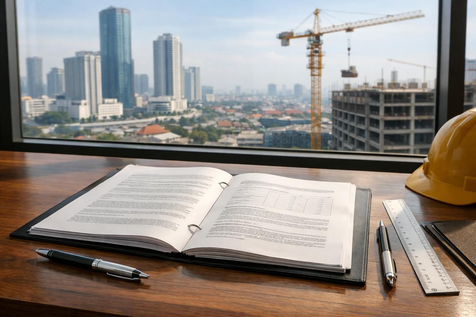 pelajari kontrak konstruksi di surabaya serta ketentuan penting yang harus diperiksa agar proyek berjalan lancar dan sesuai hukum.