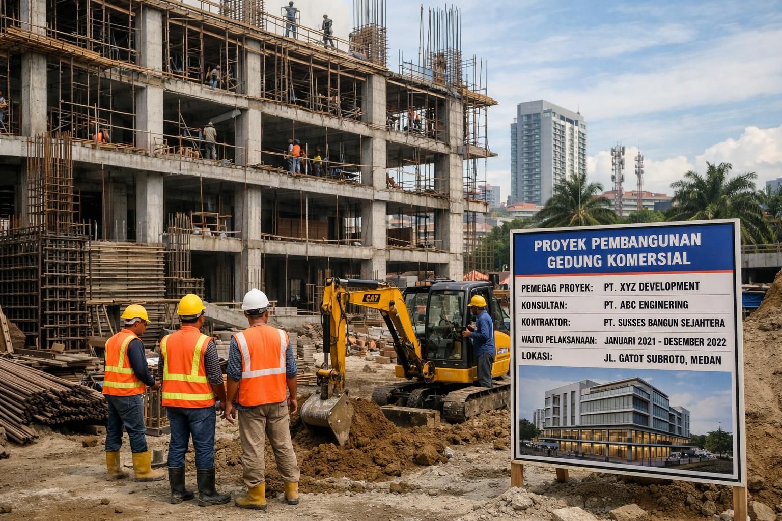 perusahaan konstruksi terkemuka di medan yang mengkhususkan diri dalam pembangunan gedung komersial berkualitas tinggi dengan layanan profesional dan tepat waktu.