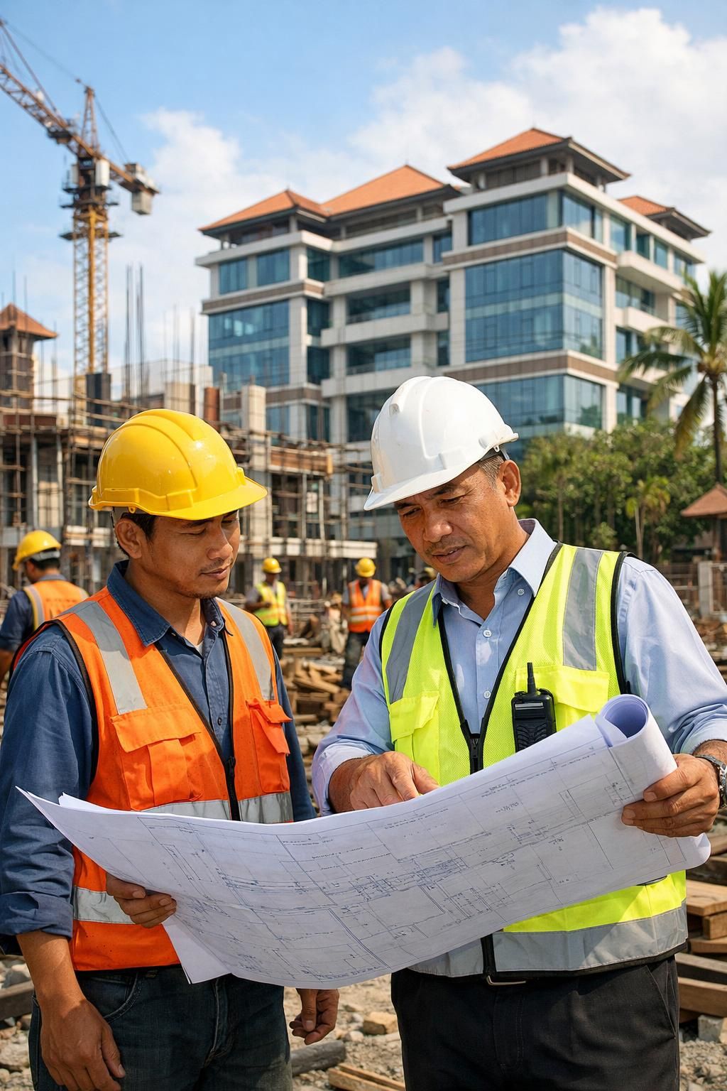 panduan lengkap prosedur pembangunan kantor perusahaan di denpasar oleh kontraktor profesional, mulai dari perencanaan hingga penyelesaian proyek.